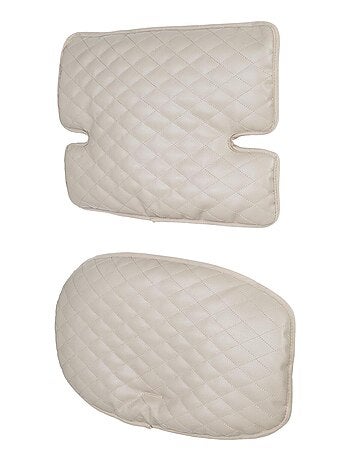 Coussin de chaise haute évolutive matelassé 2 pièces - en cuir PU - 'Roba luxe'