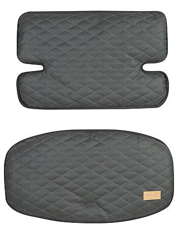 Coussin de chaise haute évolutive matelassé 2 pièces - en cuir PU - 'Roba luxe'