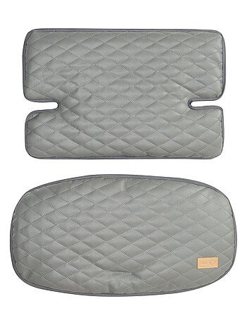 Coussin de chaise haute évolutive matelassé 2 pièces - en cuir PU - 'Roba luxe'