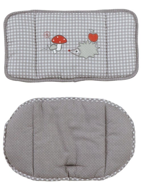 Coussin de chaise haute lavable imprimé hérisson 'Adam et Eule' ROBA - Kiabi