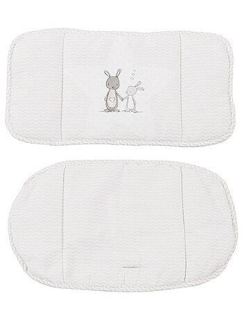 Coussin de chaise haute lavable imprimé lapin 'Fox et Bunny' ROBA