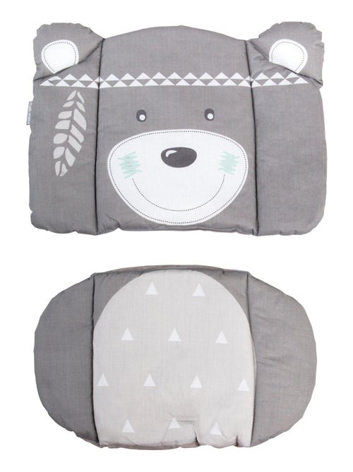 Coussin de chaise haute lavable imprimé ourson indien 'Indibaer' ROBA - Kiabi