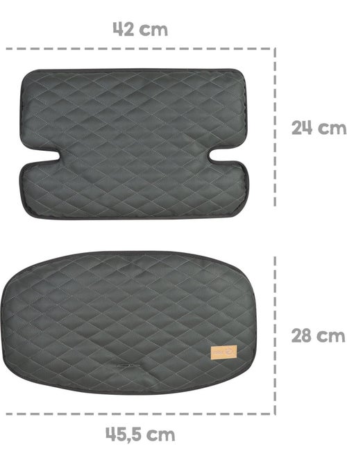 Coussin de chaise haute matelassé 2 pièces en cuir PU 'Luxe' ROBA - Kiabi