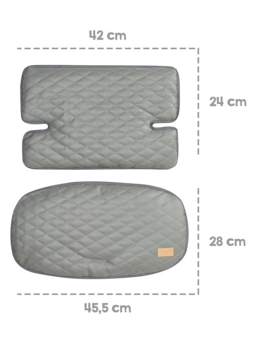 Coussin de chaise haute matelassé 2 pièces en cuir PU 'Luxe' ROBA - Kiabi