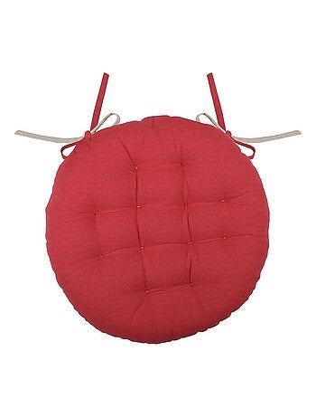 Galette de chaise ronde et bicolore