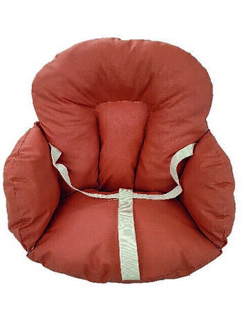 Coussin de chaise + sangles de maintien PVC - couleurs au choix