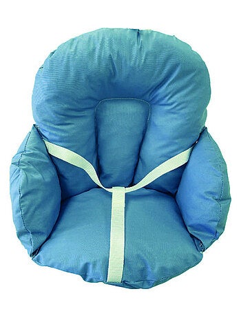 Coussin de chaise tissu coton à enduction + sangles de maintien