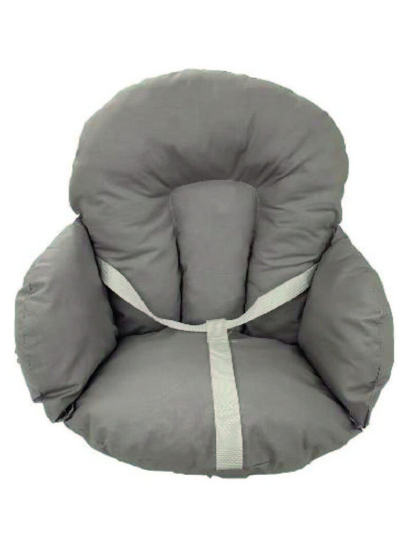Coussin de chaise tissu coton à enduction  + sangles de maintien Multicolore - Kiabi