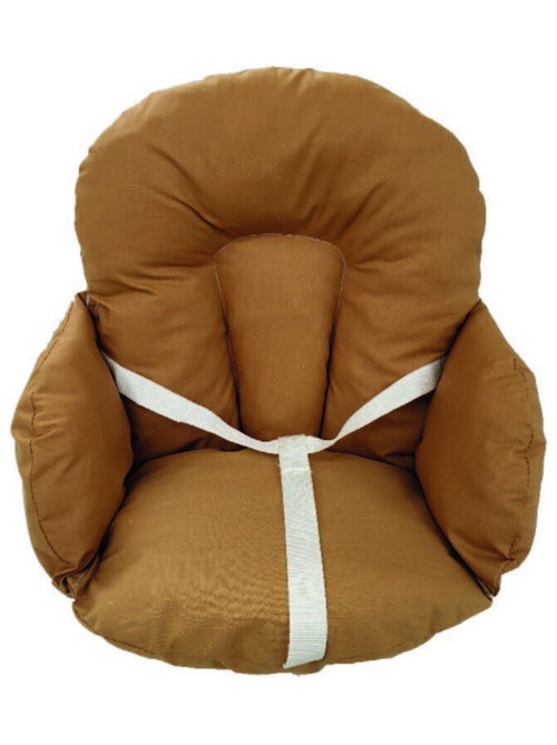 Coussin de chaise tissu coton à enduction  + sangles de maintien - Kiabi