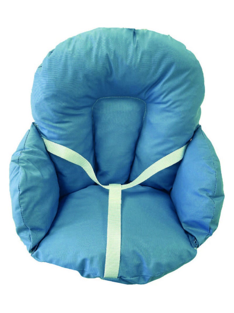 Coussin de chaise tissu coton à enduction  + sangles de maintien Multicolore - Kiabi