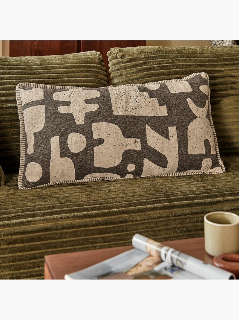 Coussin de dos rectangulaire NYERO Kaki - Kiabi