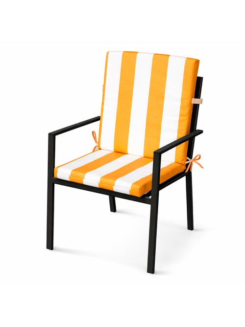 Coussin de fauteuil assise et dossier imperméable à rayures ARCACHON - Kiabi Coussin de fauteuil assise et dossier imperméable à rayures ARCACHON - Kiabi