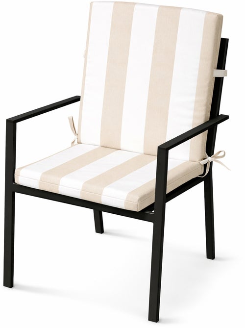 Coussin de fauteuil assise et dossier imperméable à rayures ARCACHON - Kiabi Coussin de fauteuil assise et dossier imperméable à rayures ARCACHON - Kiabi
