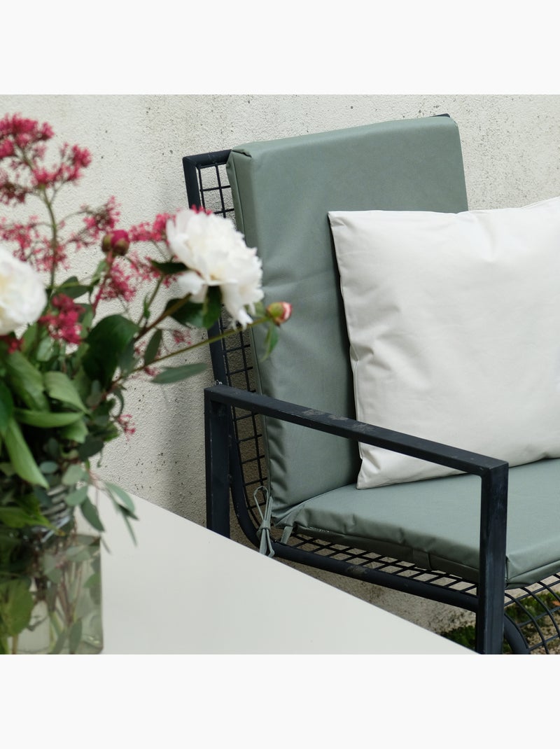 Coussin de fauteuil extérieur assise et dossier MINORQUE Vert olive - Kiabi