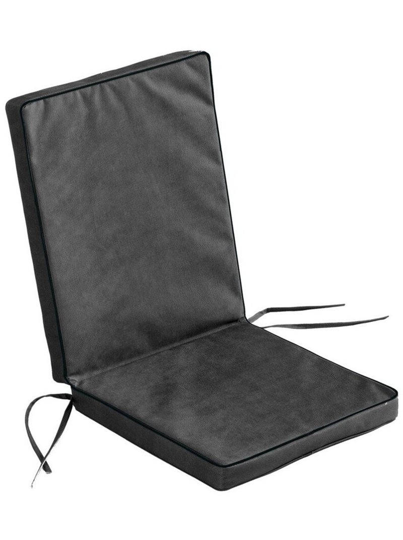 Coussin de fauteuil polyester uni waterproof Siesta Gris - Kiabi
