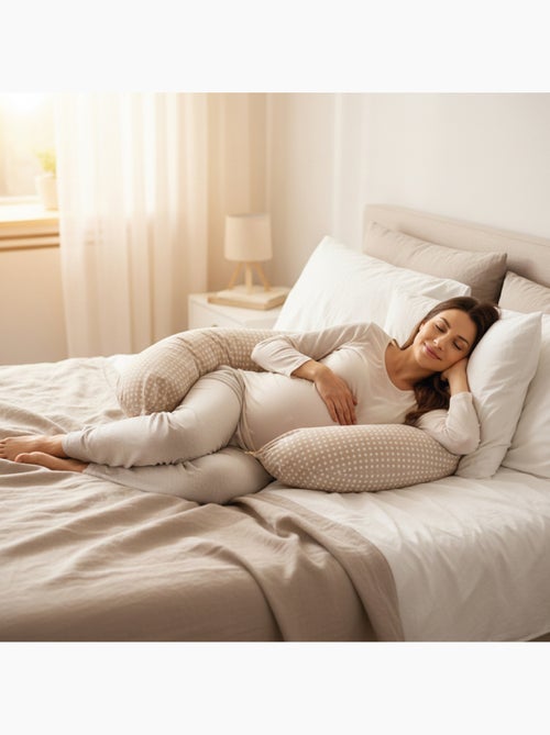 Coussin de grossesse, de maternité et d'allaitement déhoussable - Monsieur Bébé - Kiabi Coussin de grossesse, de maternité et d'allaitement déhoussable - Monsieur Bébé - Kiabi