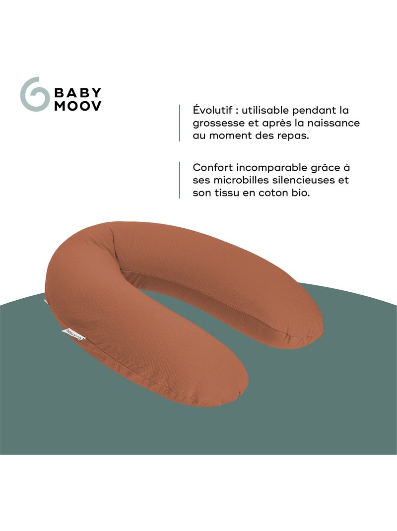 Coussin de grossesse et d'allaitement buddy 'doomoo' Terracotta - Kiabi
