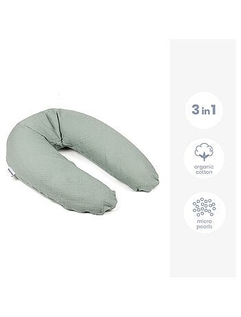 Coussin de grossesse et d'allaitement comfy big en coton bio 'doomoo'