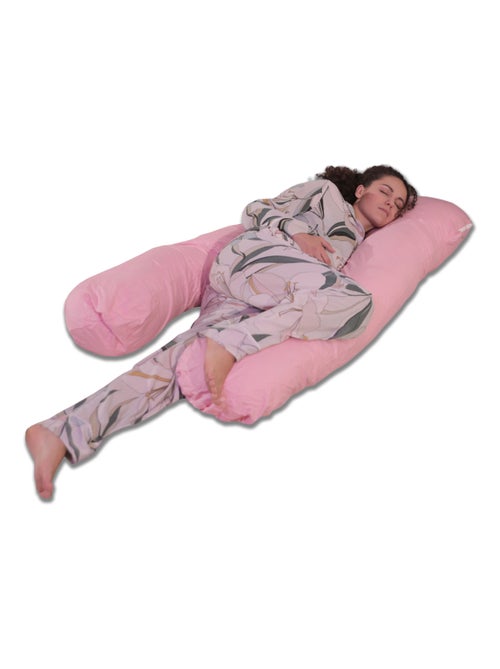 Coussin de Grossesse et d'Allaitement Coton 140x80cm - Déhoussable - Bananair - Kiabi