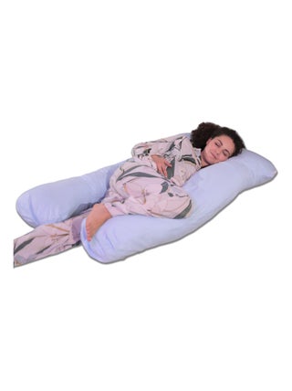 Coussin de Grossesse et d'Allaitement Coton 150x80cm - Déhoussable - Bananair