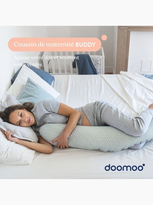 Coussin de grossesse et d'allaitement kaki - buddy - Kiabi