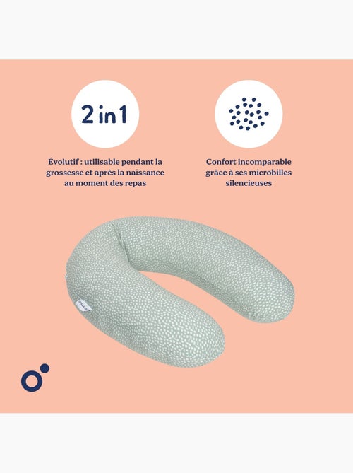 Coussin de grossesse et d'allaitement kaki - buddy - Kiabi