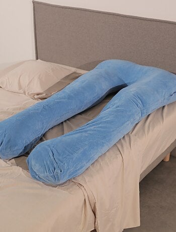 Coussin de Grossesse et d'Allaitement Velours 140x80cm - Déhoussable - Bananair