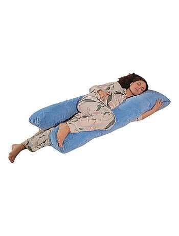 Coussin de Grossesse et d'Allaitement Velours 140x80cm - Déhoussable - Bananair