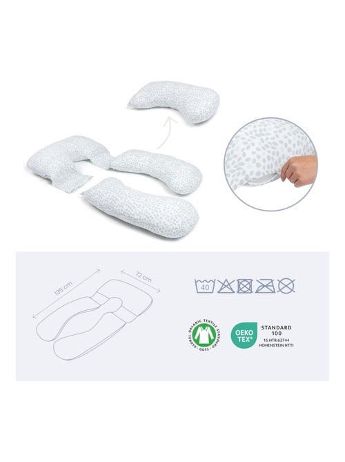 Coussin de grossesse XXL MAXXY Mini Leaves Green 'doomoo' - Kiabi