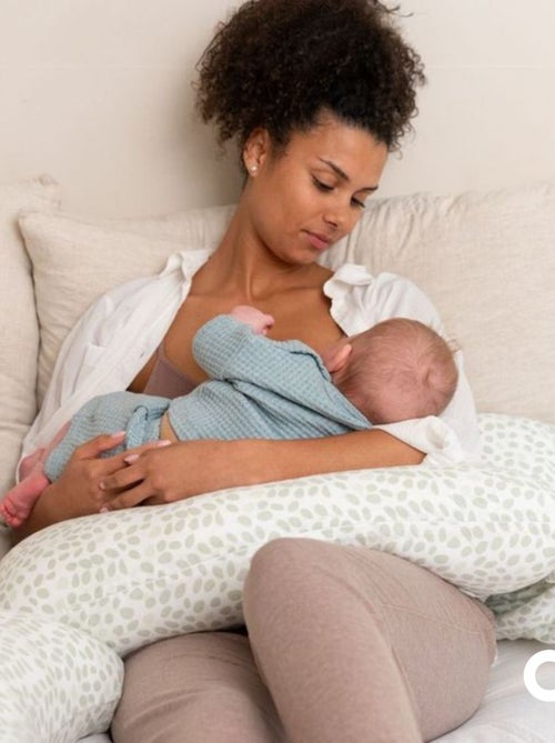 Coussin de grossesse XXL MAXXY Mini Leaves Green 'doomoo' - Kiabi