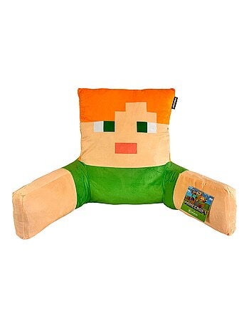 Coussin de lecture Creeper avec dossier haut et accoudoirs 'Roba' - Minecraft