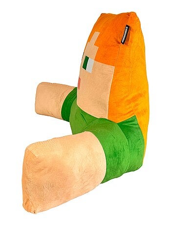 Coussin de lecture Creeper avec dossier haut et accoudoirs 'Roba' - Minecraft