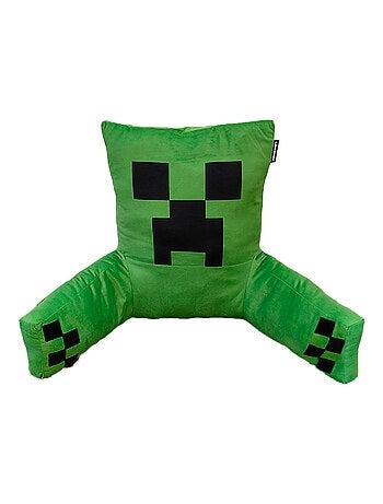 Coussin de lecture Creeper avec dossier haut et accoudoirs 'Roba' - Minecraft