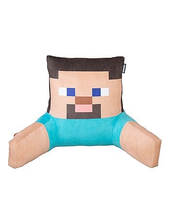 Coussin de lecture Creeper avec dossier haut et accoudoirs 'Roba' - Minecraft