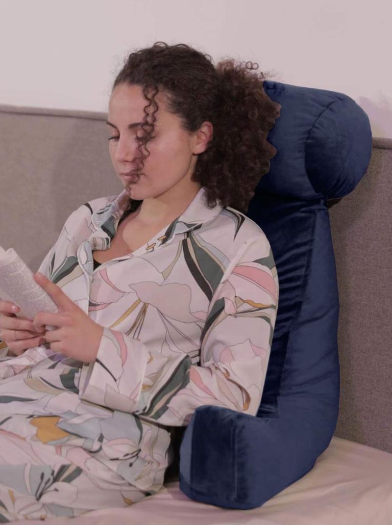 Coussin de lecture Velours - Bananair Bleu nuit - Kiabi