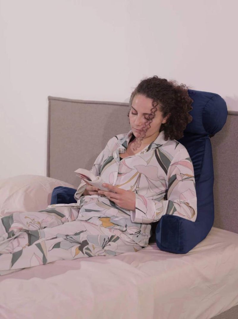 Coussin de lecture Velours - Bananair Bleu nuit - Kiabi
