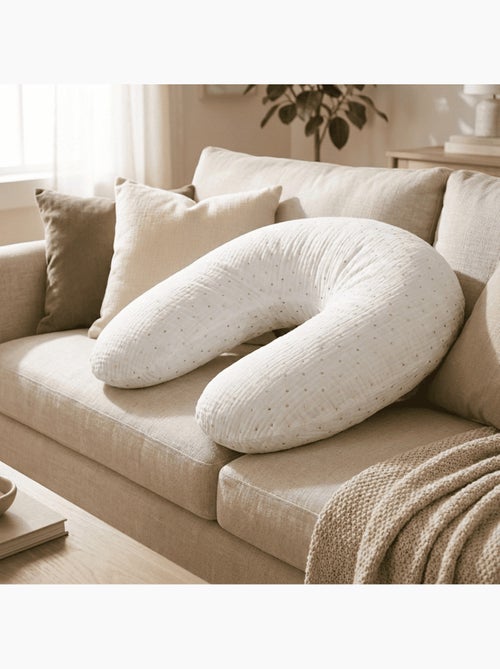 Coussin de Maternité 3 en 1 : Grossesse, Allaitement & Repos - 170cm - Kiabi Coussin de Maternité 3 en 1 : Grossesse, Allaitement & Repos - 170cm - Kiabi