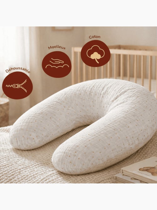 Coussin de Maternité 3 en 1 : Grossesse, Allaitement & Repos - 170cm - Kiabi Coussin de Maternité 3 en 1 : Grossesse, Allaitement & Repos - 170cm - Kiabi