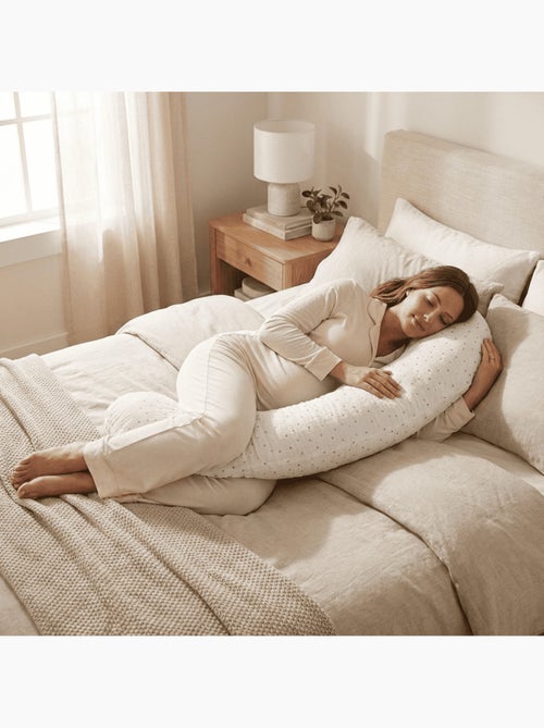 Coussin de Maternité 3 en 1 : Grossesse, Allaitement & Repos - 170cm - Kiabi Coussin de Maternité 3 en 1 : Grossesse, Allaitement & Repos - 170cm - Kiabi