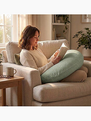 Coussin de Maternité 3 en 1 : Grossesse, Allaitement & Repos