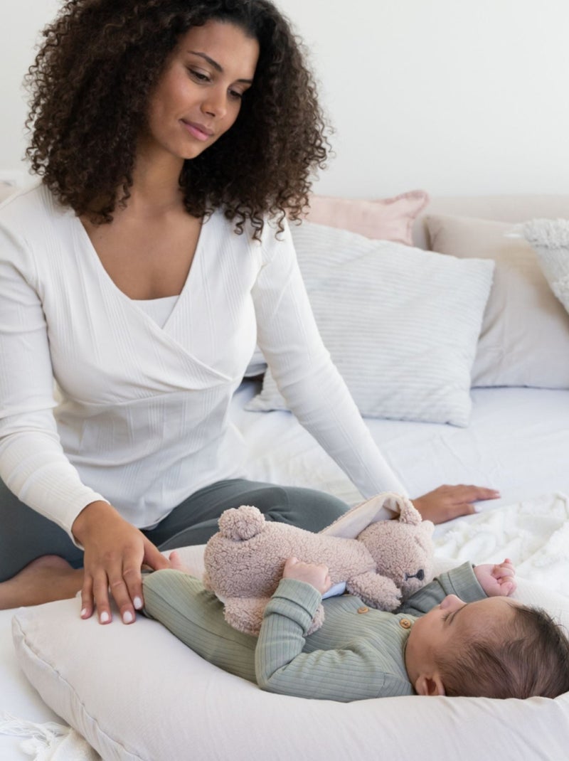 Coussin de maternité Comfy Big Tetra Amande 'doomoo' Beige - Kiabi