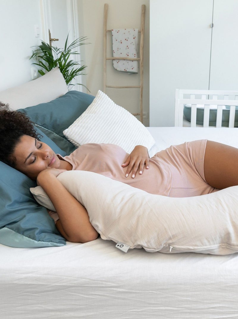 Coussin de maternité Comfy Big Tetra Amande 'doomoo' Beige - Kiabi