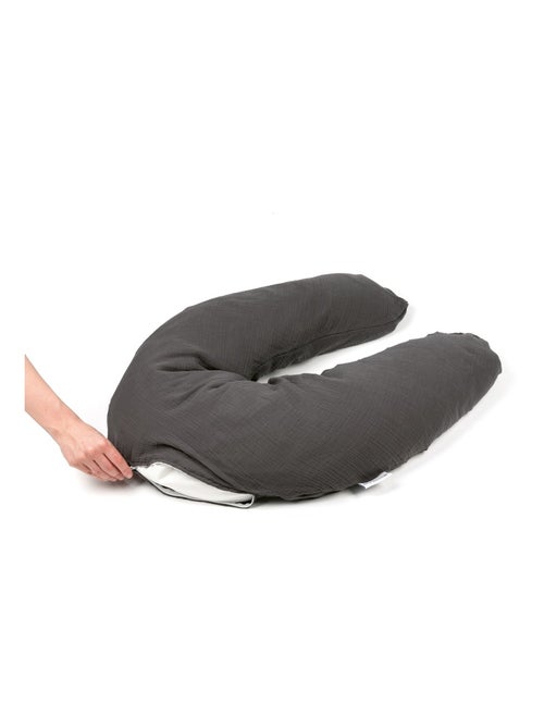 Coussin de maternité Comfy Big Tetra Gris 'doomoo' - Kiabi