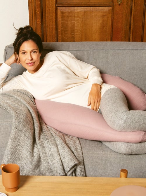 Coussin de maternité Comfy Big Tetra Rose 'doomoo' - Kiabi