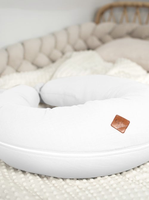 Coussin de maternité et d'allaitement + housse en gaze de coton SEVIRA KIDS - Kiabi