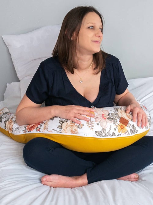 Coussin de maternité et d'allaitement + housse en gaze de coton SEVIRA KIDS - Kiabi