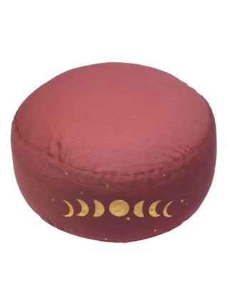 Coussin de méditation phases de la lune en coton bio