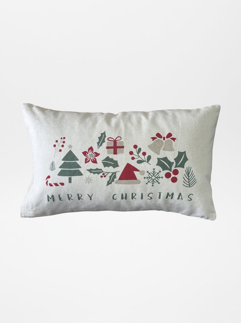 Coussin de noël 25 x 40 cm Rouge - Kiabi