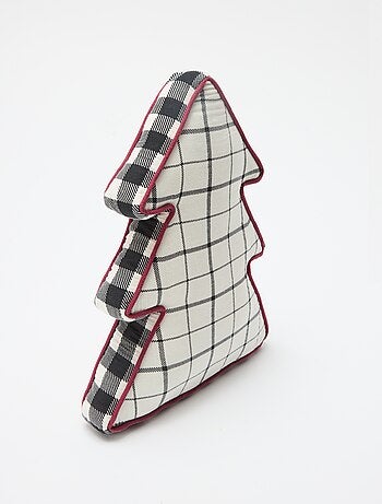 Coussin de noël forme sapin