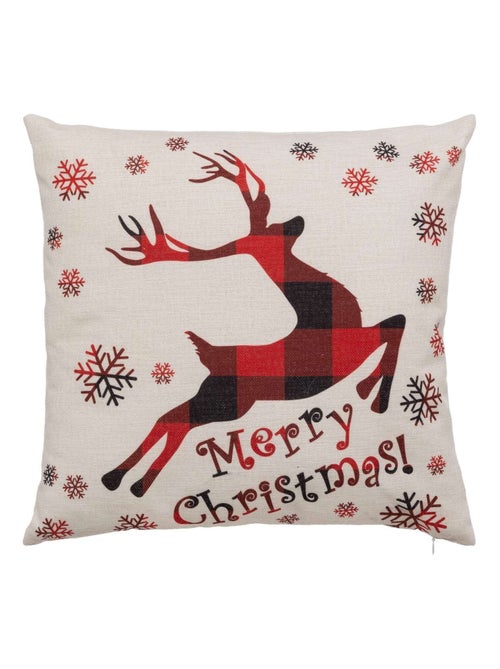 Coussin de Noël motif renne - Kiabi